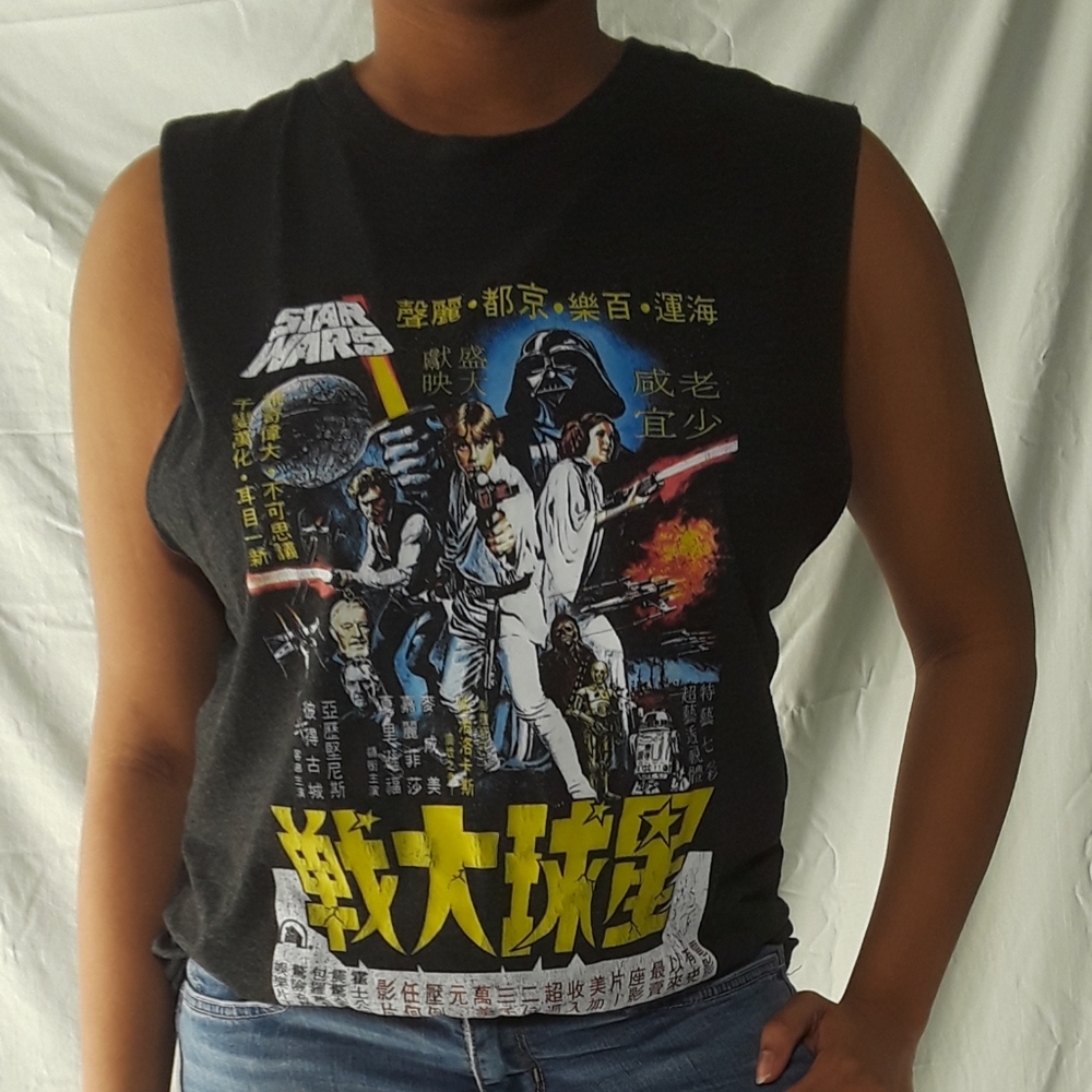 Sleeveless Starwars A New Hope shirt Size M